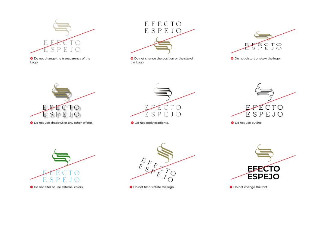 Brand Identity Project. Logo Incorrect Usage