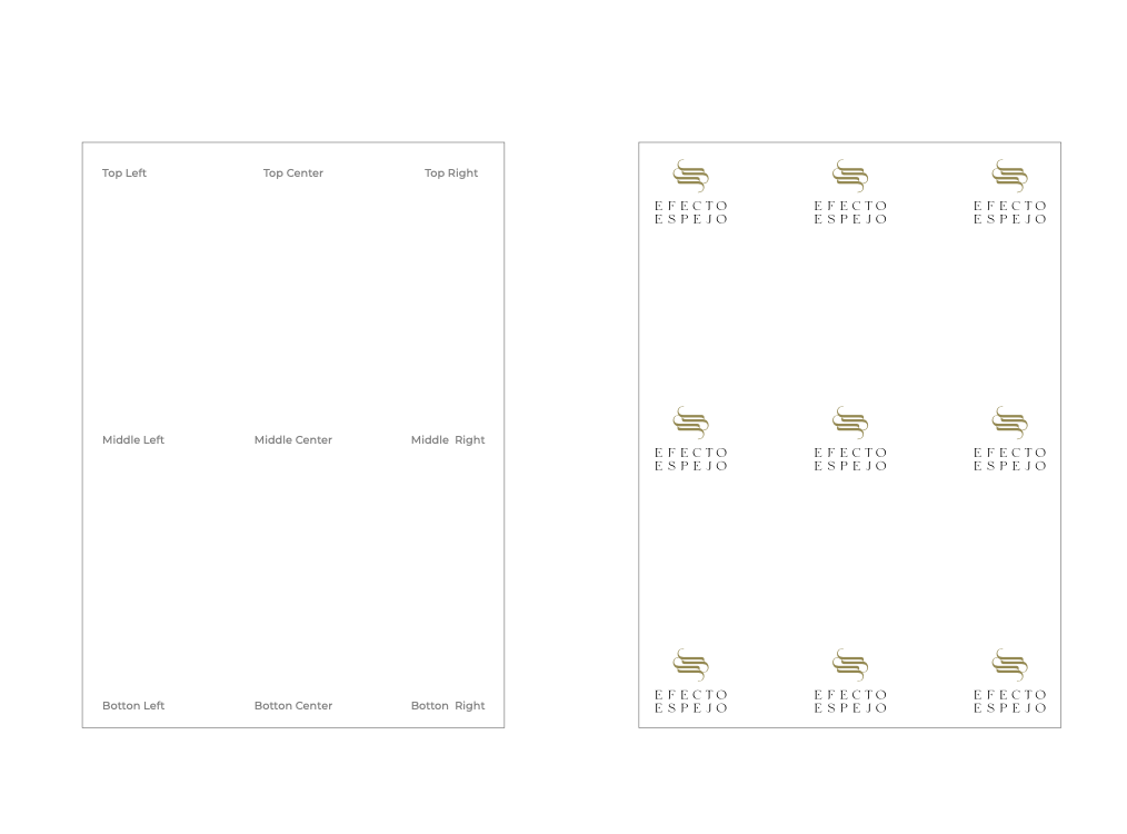 Brand Identity Project. Logo Placement